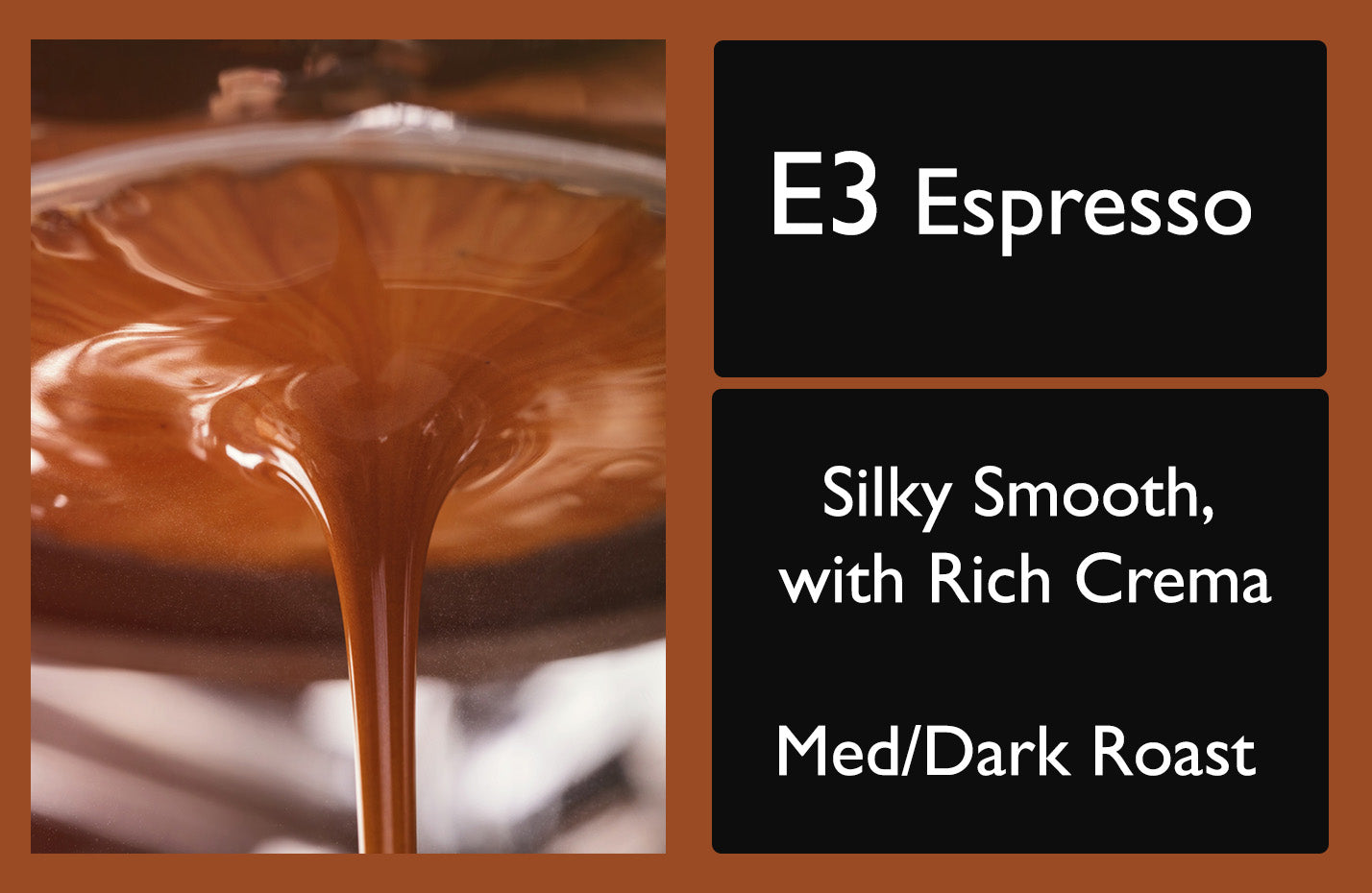 Picture of a bag of E3 Espresso Coffee