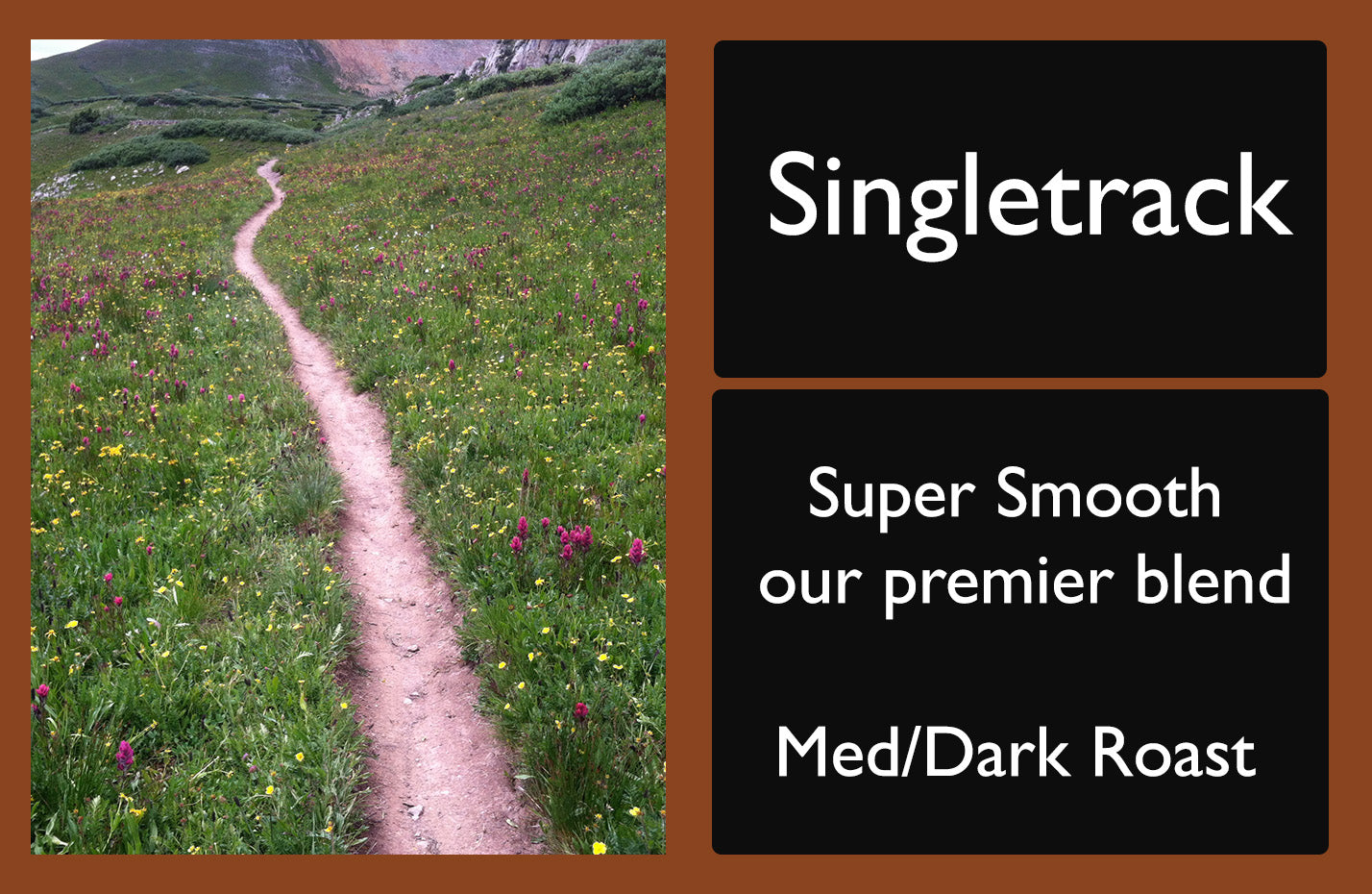 Picture of a bag of Singletrack Blend Coffee