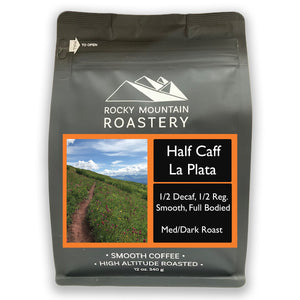 Picture of a bag of 1/2 Caf La Plata Coffee