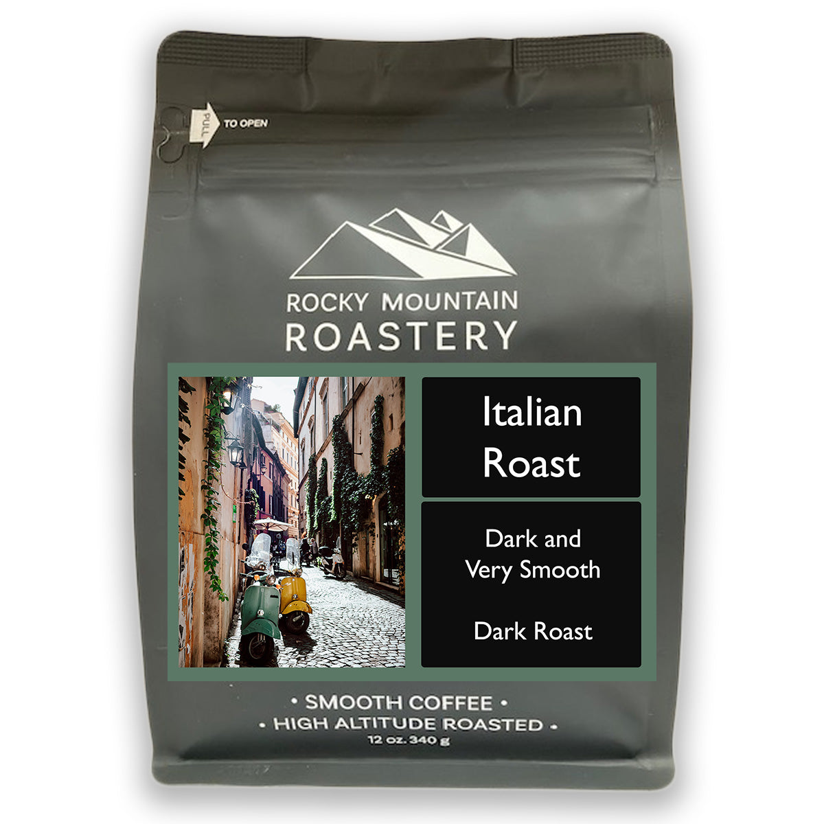 Picture of a bag of Italian Roast Coffee