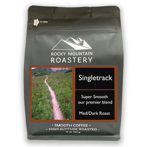 Picture of a bag of Singletrack Blend Coffee