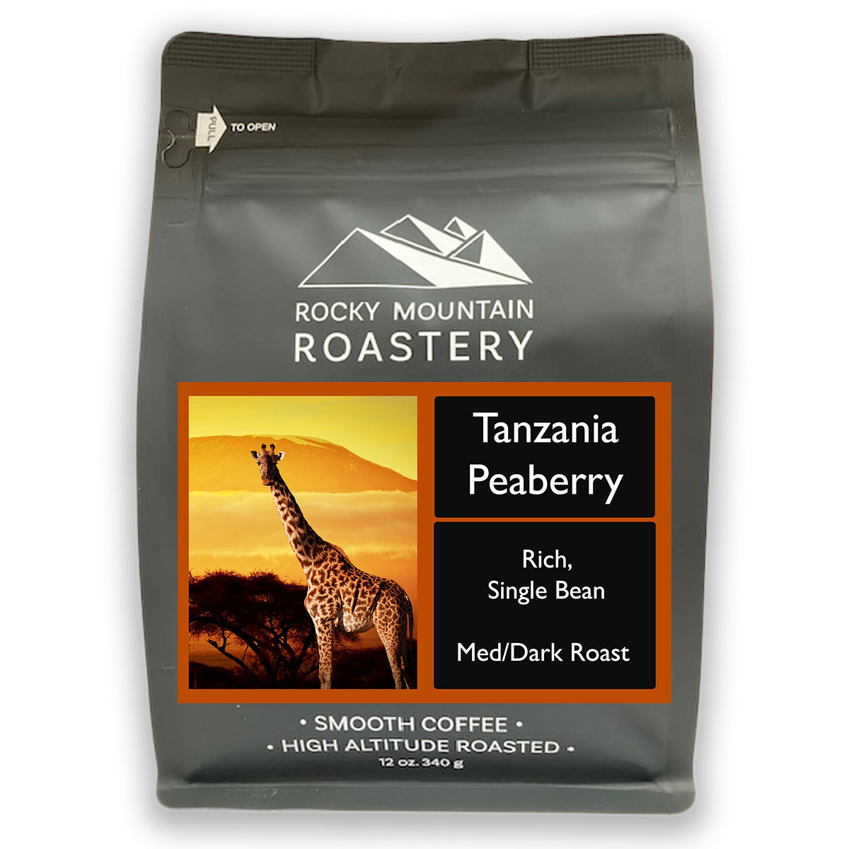Picture of a bag of Tanzania Peaberry Coffee